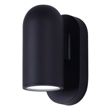 Bergen 12.5W 1 LED Outdoor Wall Lantern 9.25 X 6.5 Inch Wide by Canarm Inc - LOL645BK