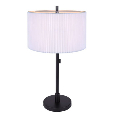 Carmynn 1 Light Table Lamp 24.25 Inch Tall and 13 Inch Wide by Canarm Inc - ITL288A24BK