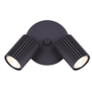 Rexton 2 Light Track Light 5.75 Inch Tall and 5 Inch Wide by Canarm Inc - ICW1119A02