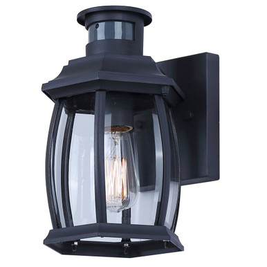 Buckly 1 Light Outdoor Wall Lantern 10.25 and 6.25 Inch Wide by Canarm Inc - IOL715BK