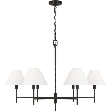 Ridgewood 6 Light Chandelier 25.63 X 36 Inch Wide by Visual Comfort Studio - CC1776