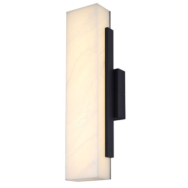 Cam 20W 1 LED Outdoor Wall Lantern 17.75 Inch and 6 Inch Wide by Canarm Inc - LOL727BK