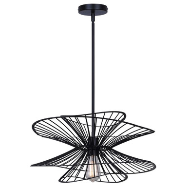 Channel 6 Light Pendant 16.63 Inch Tall and 20 Inch Wide by Canarm Inc - IPL2193B01BK