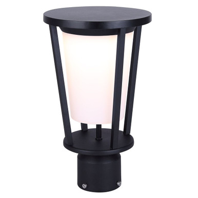 Vero 10W 1 LED Outdoor Wall Lantern 12.5 Inch X 7.5 Inch Wide by Canarm Inc - LOL675BK