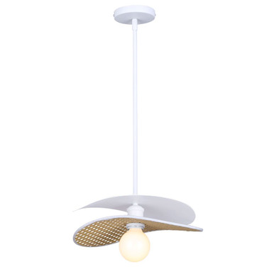 Elodie 1 Light Pendant 7.13 Inch Tall and 13.75 Inch Wide by Canarm Inc - IPL2181B01WHP