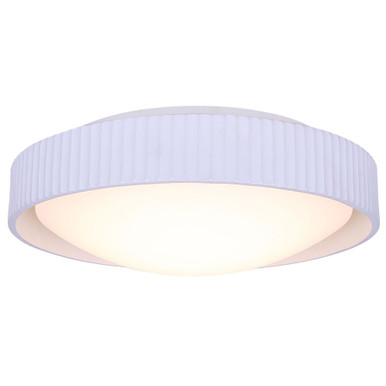 Harvey 25W 1 LED Flush Mount 4.5 Inch Tall X 17.38 Inch Wide by Canarm Inc - LFM337A17WHR