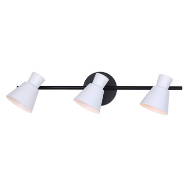Radley 3 Light Track Light 7 Inch Tall and 4.75 Inch Wide by Canarm Inc - IT1163A03BW10