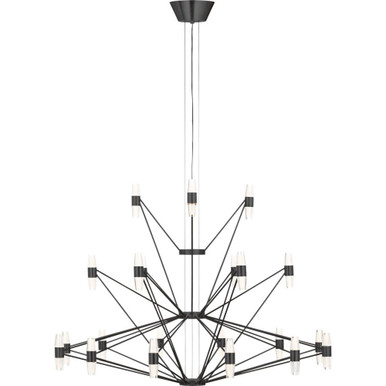 Lassell 71.4W 42 LED 3 Tier Chandelier 31.8 X 46 by Visual Comfort Modern - SLCH24627