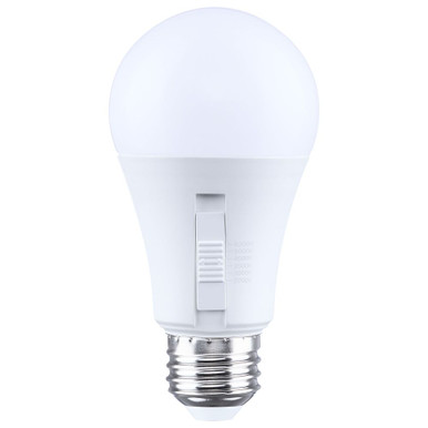 15/11/8/5W A19 LED 80CRI Replacement Bulb 4.61 and 2.38 Inch Wide by Satco - S15226