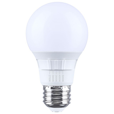 9.5W A19 LED 5CCT 80CRI Medium Base Replacement Bulb 4.17 Inch by Satco - S15189