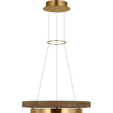 Grace 45W 1 LED Chandelier 3.8 Inch X 24 Inch Wide by Visual Comfort Modern - 700GRC24NBW-LED930