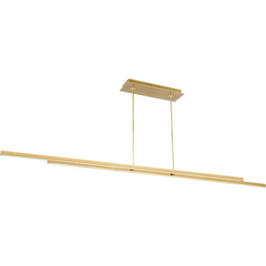 Stagger 140W 1 LED Linear Suspension 1 and 84 Inch by Visual Comfort Modern - 700LSSTG84