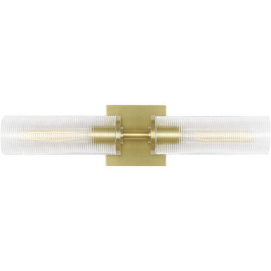Sarita 2 Light Wall Sconce 5 and 21.13 Inch Wide by Visual Comfort Studio - DJW1092SB