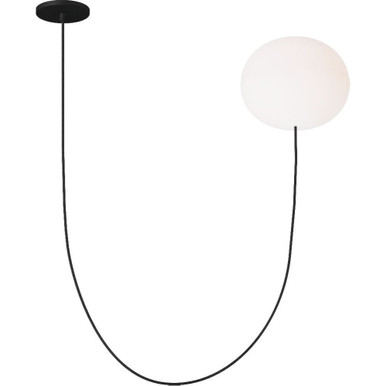 Helium 10W 1 LED Chandelier 8.7 and 21.6 Inch Wide by Visual Comfort Modern - PBCH36527OPB