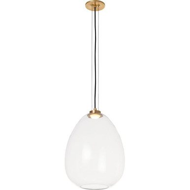 Kapoor 10.8W 1 LED Pendant 17.8 and 13 Inch Wide by Visual Comfort Modern - 700TDKPR13CNB-LED927