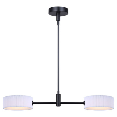 Carmynn 20W 2 LED Pendant 10.25 Inch Tall and 8.13 Inch Wide by Canarm Inc - LPL288A02BK