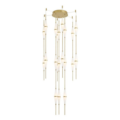 Cygnus 135W 21 LED Chandelier 69.5 Inch Tall and 28 Inch Wide by Sonneman - 7715.39-MB