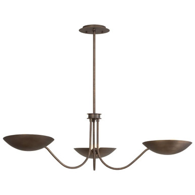 Edenville 3 Light Chandelier 14.75 Inch and 51 Inch Wide by Hudson Valley - 6703-OWB