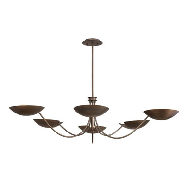 Edenville 6 Light Chandelier 16.75 Inch and 70.5 Inch Wide by Hudson Valley - 6706-OWB
