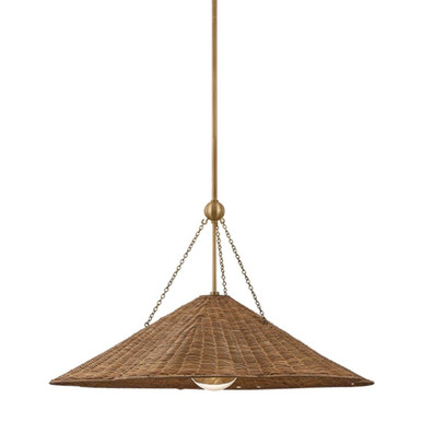 Annmarie 1 Light Pendant 17.25 Inch Tall and 30 Inch Wide by Mitzi - H1161701L-PBR