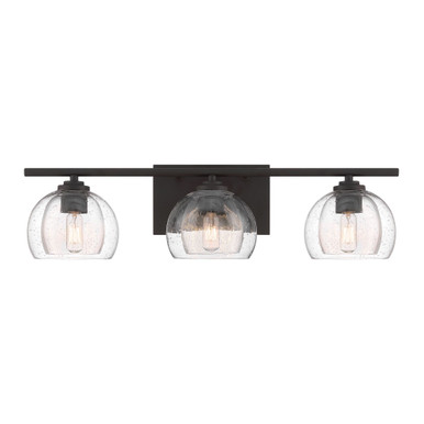 Glint 3 Light Bath Vanity 6.75 Inch Tall and 24 Inch Wide by Minka Lavery - 2723-860