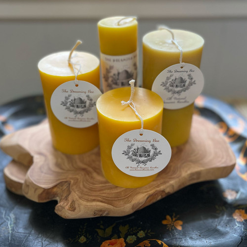 Bees & Beads • 100% Beeswax Pillar Candles