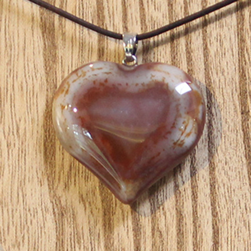 Bees & Beads • Agate Heart Necklace