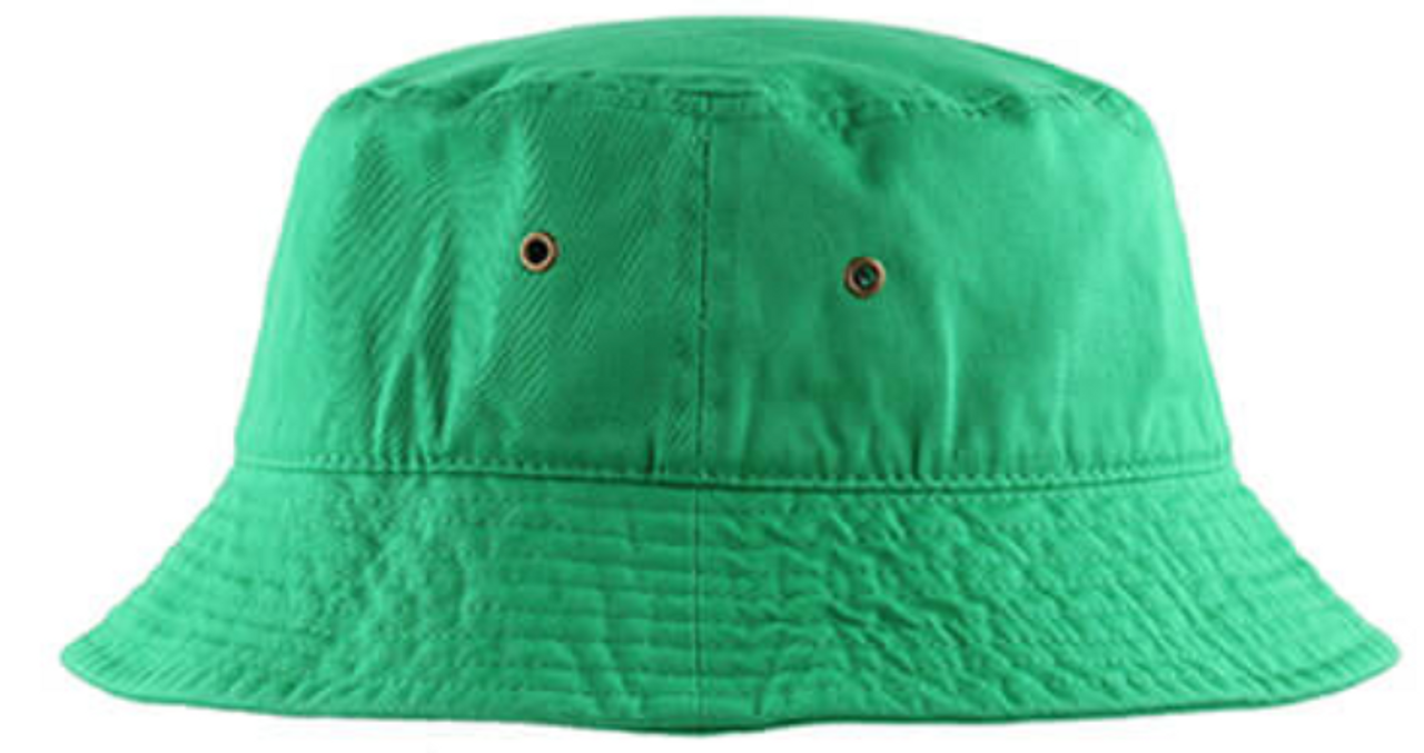 Unisex Lightweight Packable Summer Bucket Hat Kelly Green # 1500