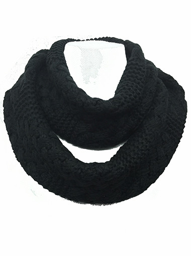 Unisex Knit Infinity Winter Loop Scarf Solid Colors Assorted Dozen