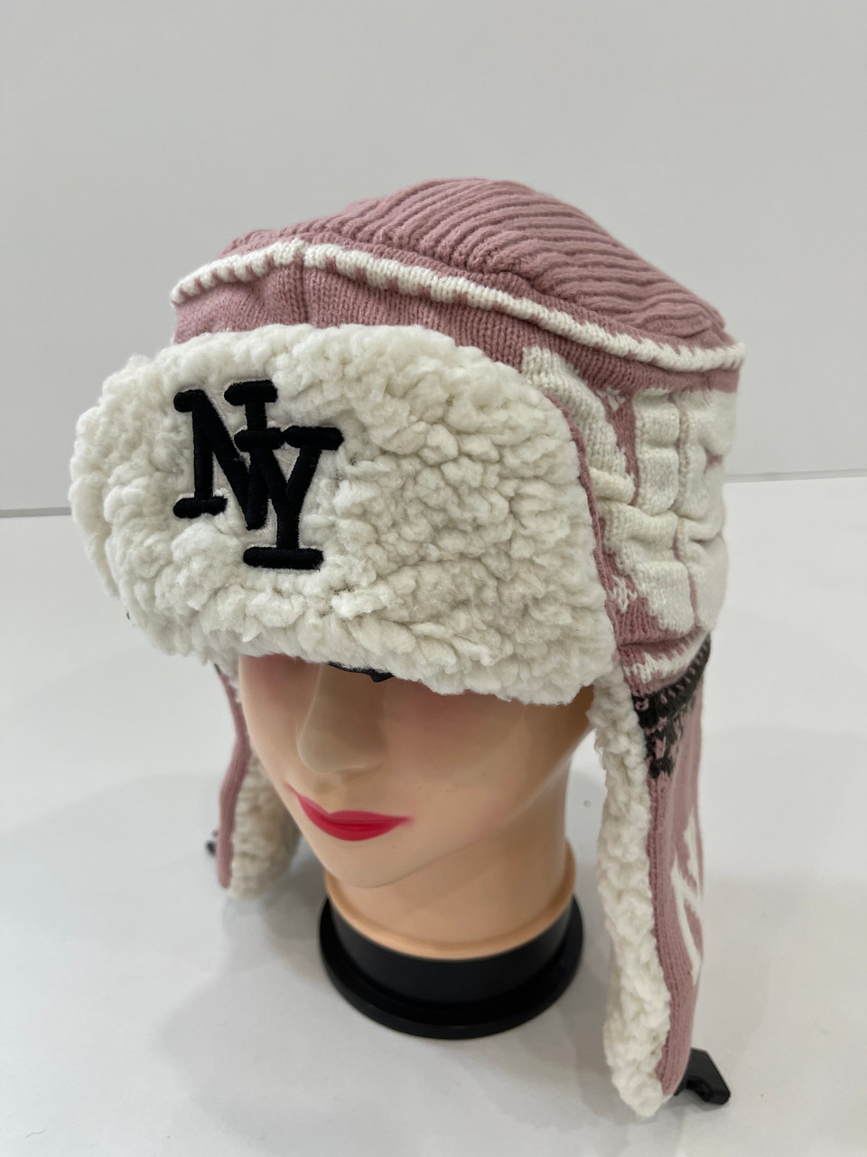 Marc New York Fur Trimmed Dog Eared Cargo Pocket Winter Hat- New With Tag New Era 59Fifty Dog Ear New York Yankees 1949 World Series  main image 4
