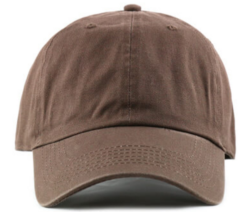 Unisex Lightweight Stonewashed Baseball Cap Dark Brown # 1400