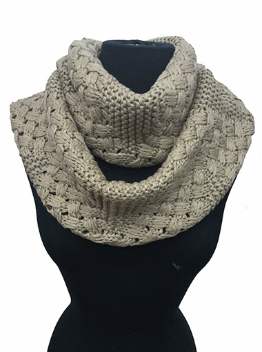 Unisex Knit Infinity Winter Loop Scarf Solid Colors Assorted Dozen