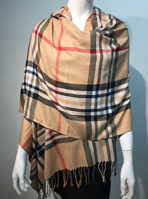 New Fashion Scarf Dozen #165-1 Camel