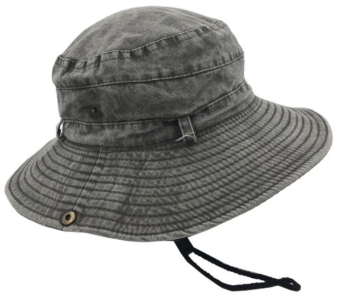 Unisex Lightweight Packable Pigment Dyed Summer Safari Hat Gray # 8069-3