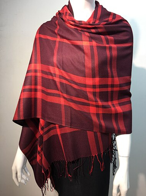 New Fashion Scarf Dozen #165-13 Burgundy