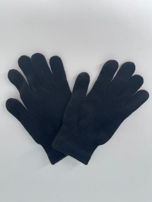   NEW ! Fashion Touch  Magic Warm Gloves For Men Black Dozen # G2064