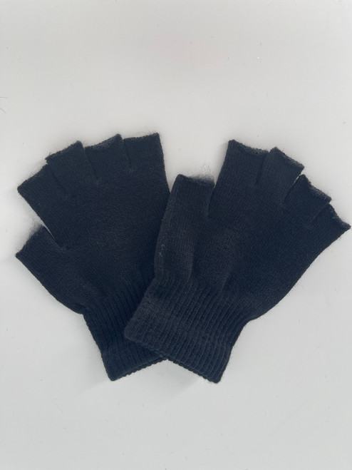    NEW ! Fashion Fingerless Gloves for Men Black Dozen # G2065