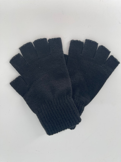 NEW ! Fashion Fingerless Gloves for Women Black Dozen # G2067