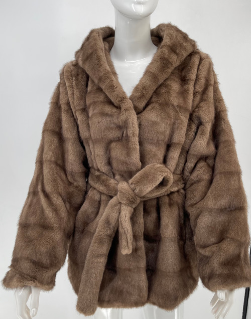 NEW! Elegant Women's - Faux Fur Poncho Coat # P321