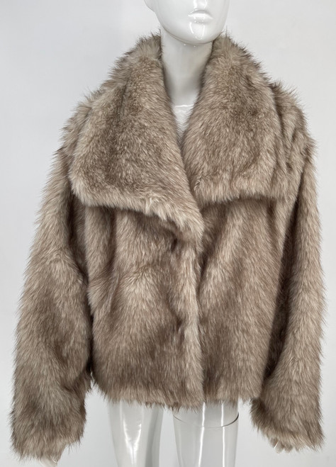  NEW! Elegant Women's - Faux Fur Poncho Coat # P326