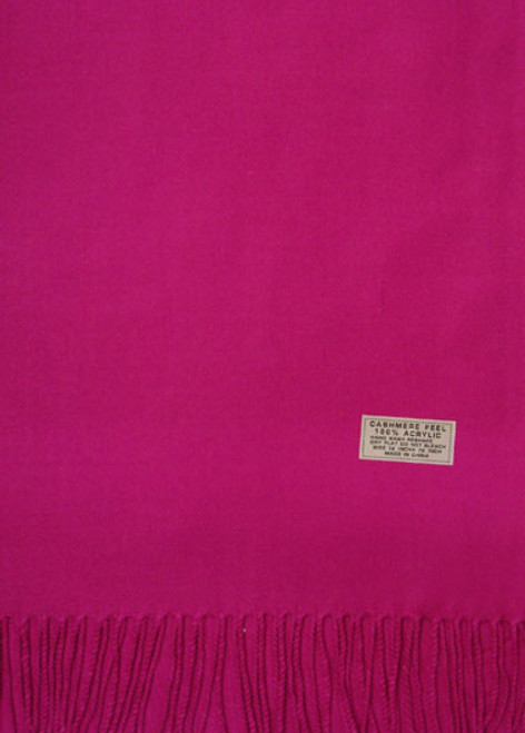 Cashmere Feel Scarves Hot Pink K 68-12