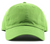 Unisex Lightweight Stonewashed Baseball Cap Lime Green # 1400