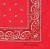 Bandanas Paisley Red Bulk Dozen Wholesale