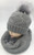 New! Fashion Knit Beanie with Faux Fur Pom Infinity Scarf Sets Light Gray #HS1254