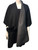                                                                                 New! Elegant Women's - Faux Fur  Poncho  Cape D. Gray/Black # P233-2