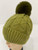NEW! Knit Cable Beanie with Faux Fur Pom # H1325