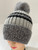 NEW! Knit Cable Beanie with Faux Fur Pom # H1313