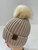  SALE! Knit Cable NYC Beanie with Faux Fur Pom Assorted Dozen # H1244