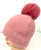                              NEW! Knit Cable Beanie with Faux Fur Pom Pom # H1353B