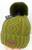                                NEW! Knit Cable Beanie with Faux Fur Pom Pom # H1344